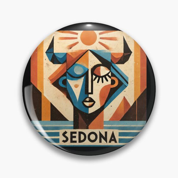Item preview, Sedona Cubism Art – Red Rocks and Vortex Vibes designed and sold by OzzFrequency.