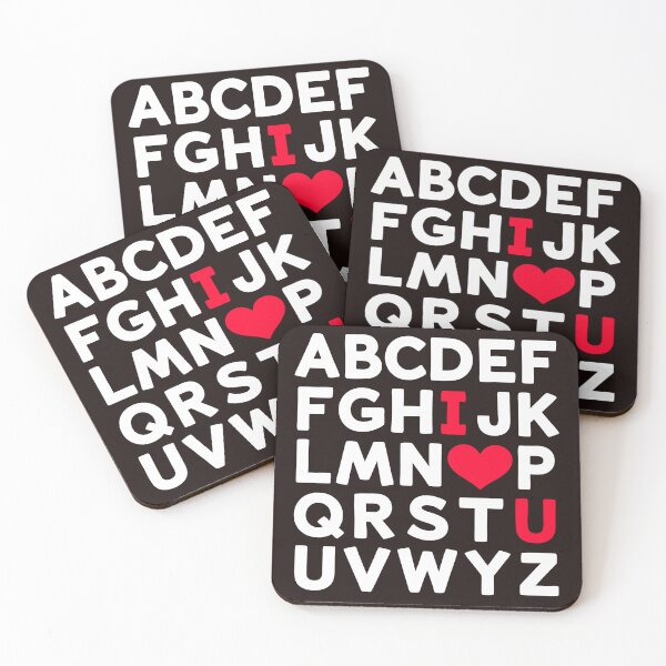Item preview, Alphabet ABC I Love You Valentines Day Heart designed and sold by Meme-shirt.