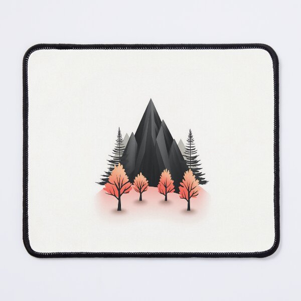 Item preview, Black Mountain Minimalist Logo Vector designed and sold by GoldenTealArts.