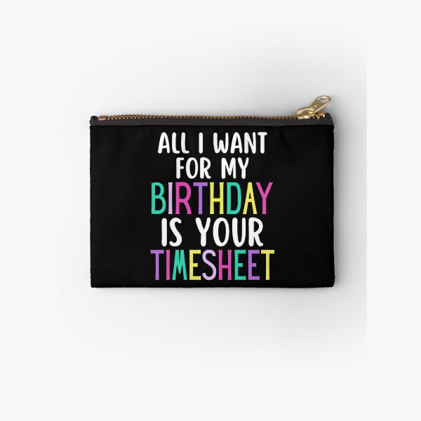Item preview, Timesheet Payroll HR Birthday Turn In Your Timesheet  designed and sold by SunfullyYours.