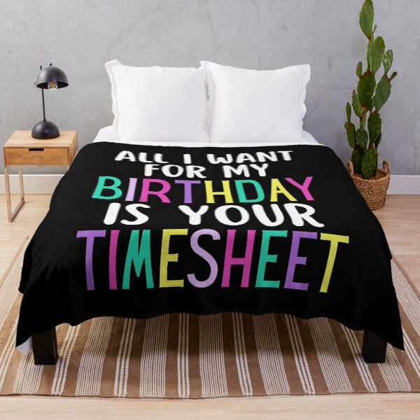 Item preview, Timesheet Payroll HR Birthday Turn In Your Timesheet  designed and sold by SunfullyYours.