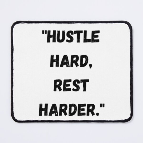 Item preview, "Hustle Hard, Rest Harder" Motivational Typography Design. designed and sold by Ice Diamond Designs.