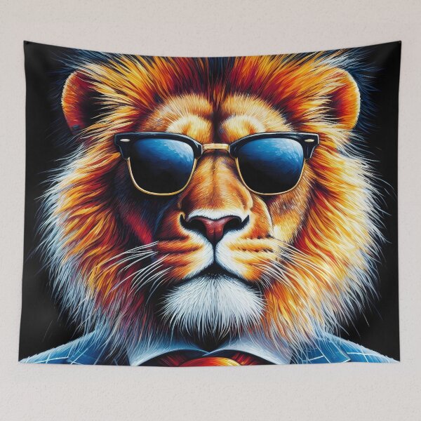 Aperçu de l'œuvre Lion cool créée et vendue par Visual Nomad Club.