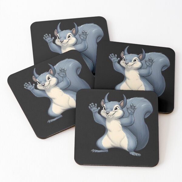 Item preview, Cheerful Blue Squirrel with Open Arms designed and sold by Linework Studio.