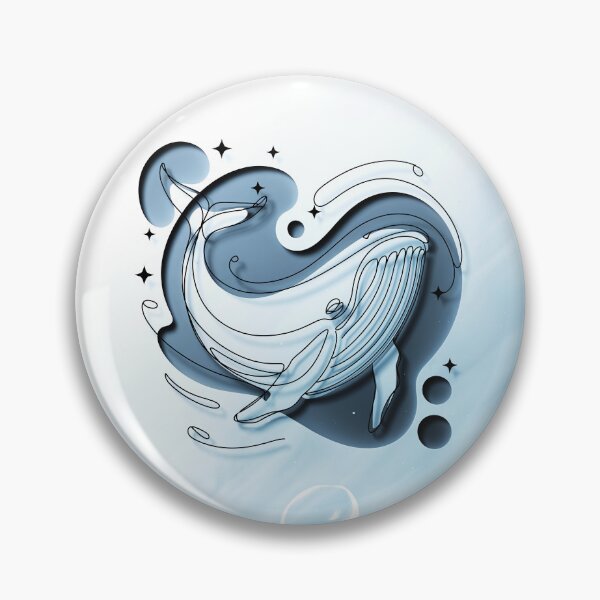 Item preview, Majestic Whale in Cosmic Ocean Art designed and sold by ZetaDream.