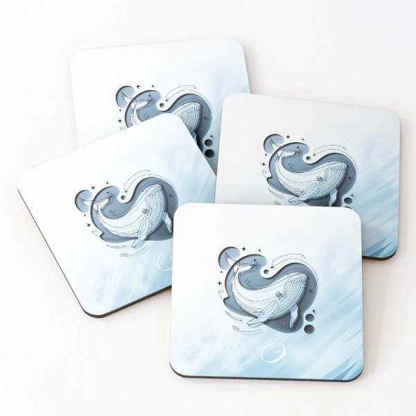 Item preview, Majestic Whale in Cosmic Ocean Art designed and sold by ZetaDream.