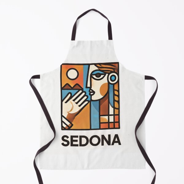 Item preview, Sedona Cubism Art – Red Rocks and Vortex Vibes designed and sold by OzzFrequency.