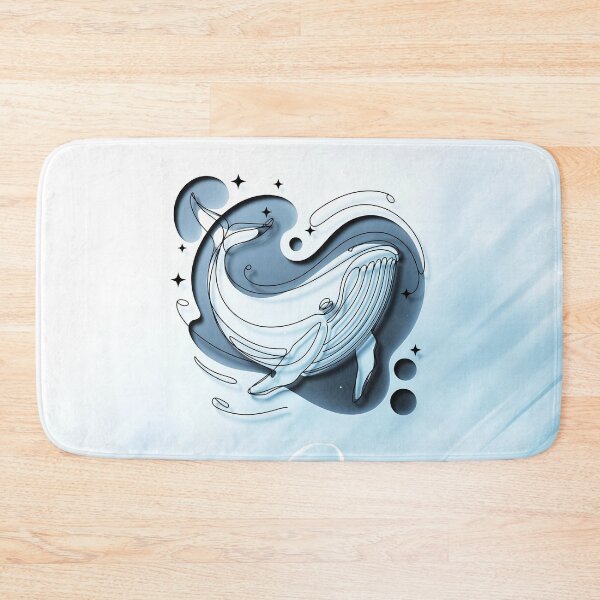 Item preview, Majestic Whale in Cosmic Ocean Art designed and sold by ZetaDream.