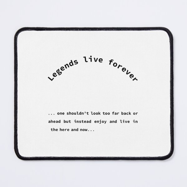 Item preview, Legends live forever, Reminder, Unique designed and sold by villacreativa.