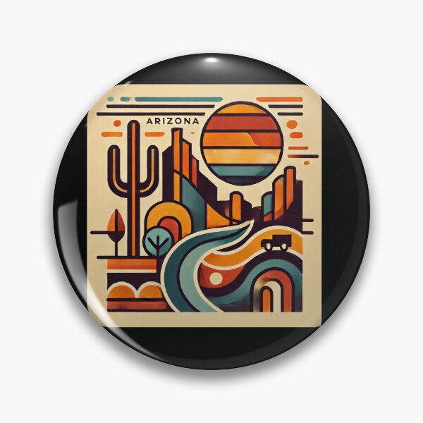 Item preview, Sedona Cubism Art – Red Rocks and Vortex Vibes designed and sold by OzzFrequency.