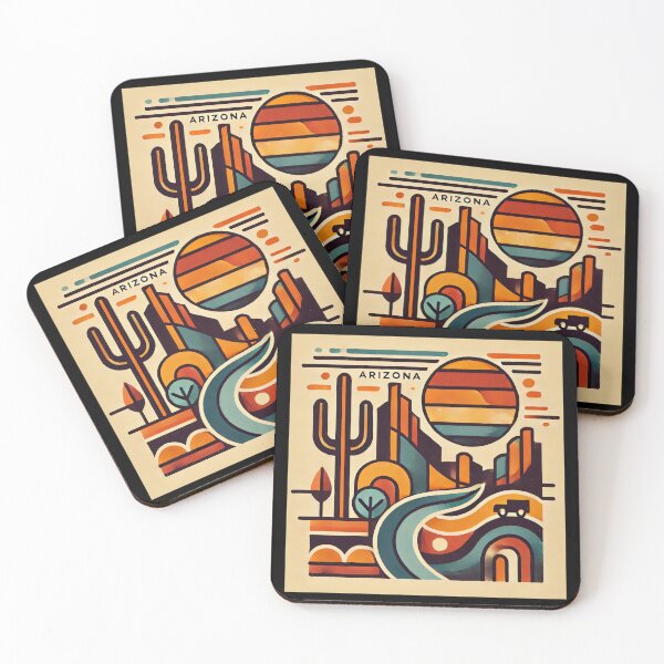 Item preview, Sedona Cubism Art – Red Rocks and Vortex Vibes designed and sold by OzzFrequency.