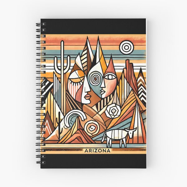 Item preview, Sedona Cubism Art – Red Rocks and Vortex Vibes designed and sold by OzzFrequency.