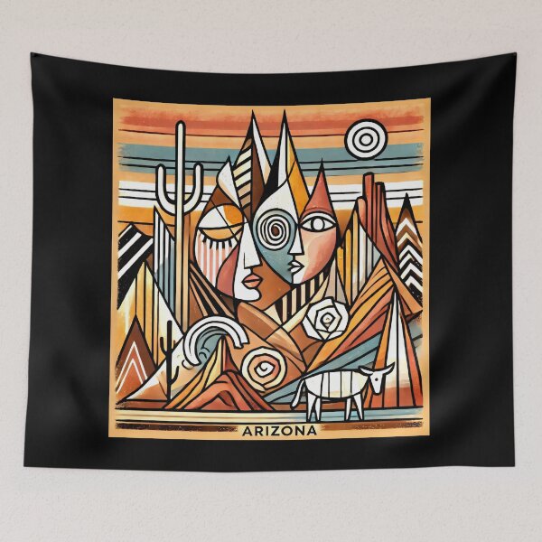 Item preview, Sedona Cubism Art – Red Rocks and Vortex Vibes designed and sold by OzzFrequency.
