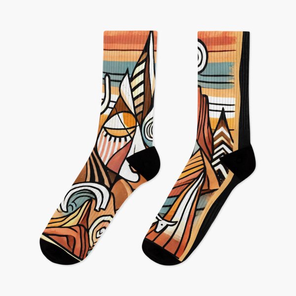 Item preview, Sedona Cubism Art – Red Rocks and Vortex Vibes designed and sold by OzzFrequency.
