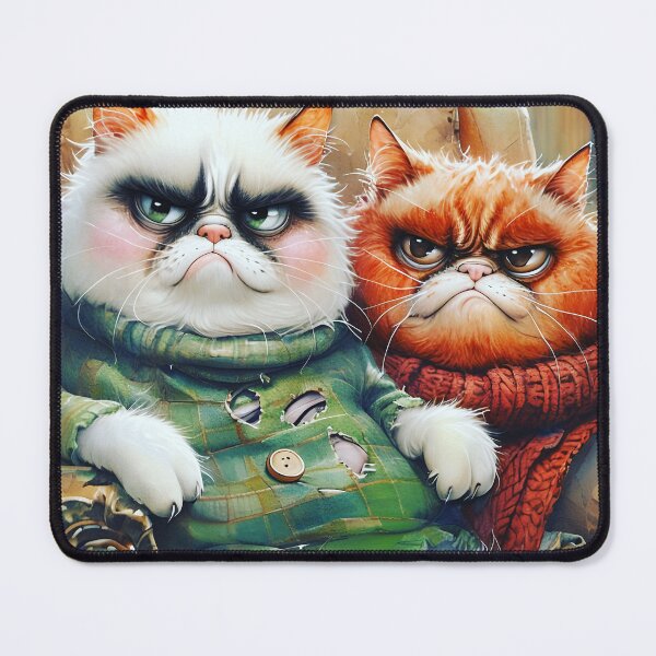 Item preview, Two grumpy cats looking for a mouse designed and sold by Image Creative.
