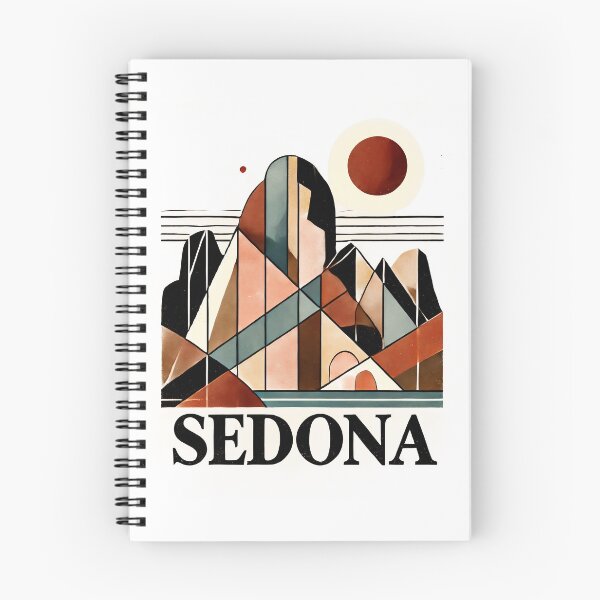 Item preview, Sedona Cubism Art – Red Rocks and Vortex Vibes designed and sold by OzzFrequency.
