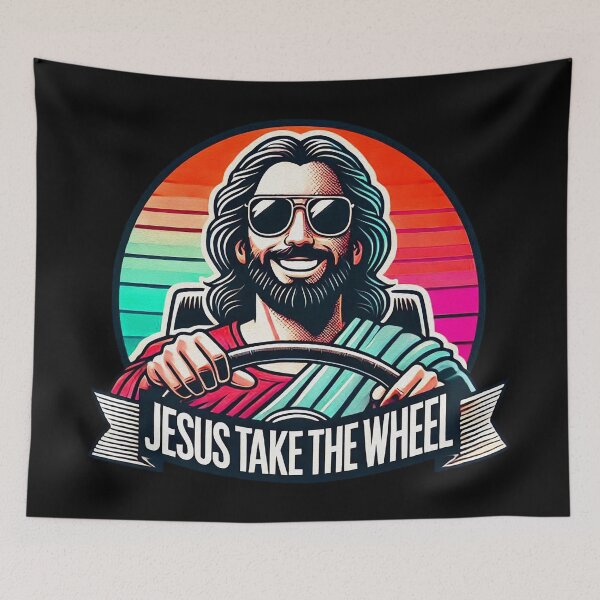 Item preview, Jesus Take The Wheel designed and sold by plushism.