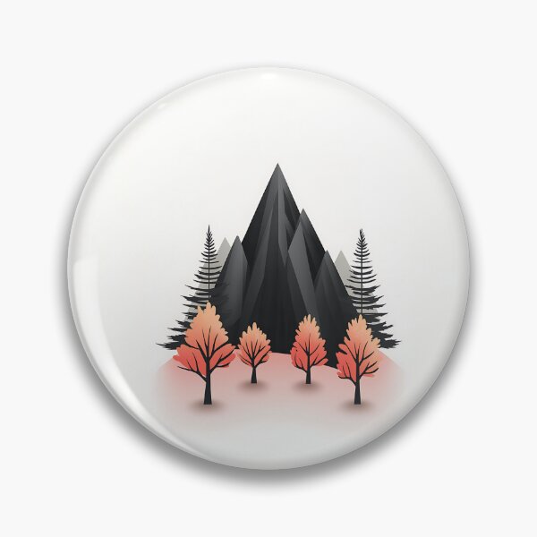 Item preview, Black Mountain Minimalist Logo Vector designed and sold by GoldenTealArts.