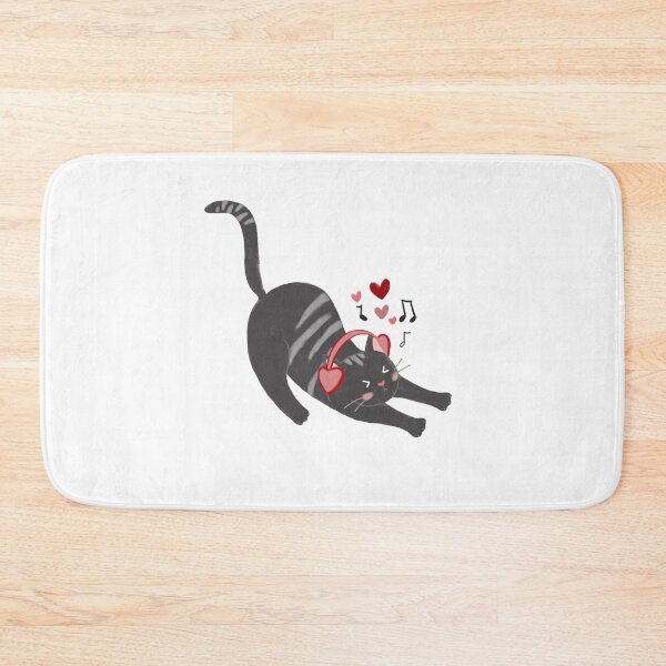 Item preview, Stretching Gray Cat designed and sold by Sabrina Coloma.