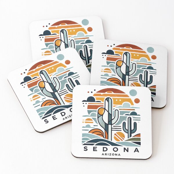 Item preview, Sedona Cubism Art – Red Rocks and Vortex Vibes designed and sold by OzzFrequency.