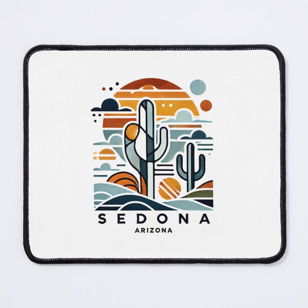 Item preview, Sedona Cubism Art – Red Rocks and Vortex Vibes designed and sold by OzzFrequency.
