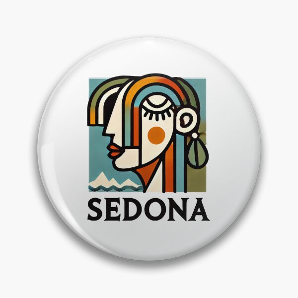Item preview, Sedona Cubism Art – Red Rocks and Vortex Vibes designed and sold by OzzFrequency.