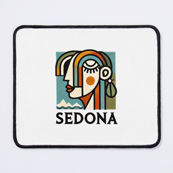 Item preview, Sedona Cubism Art – Red Rocks and Vortex Vibes designed and sold by OzzFrequency.