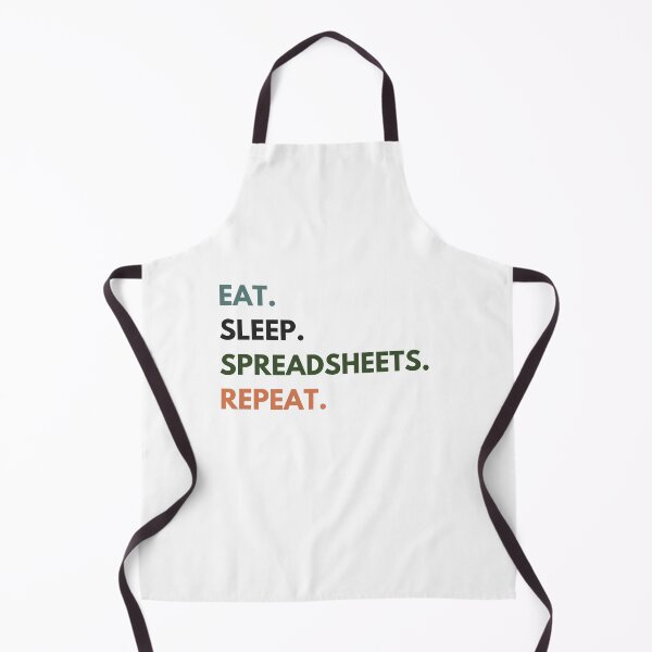 Item preview, Eat Sleep Spreadsheets Repeat Funny Accounting designed and sold by CuteLovelyDesigns.