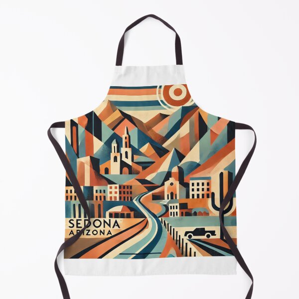 Item preview, Sedona Cubism Art – Red Rocks and Vortex Vibes designed and sold by OzzFrequency.