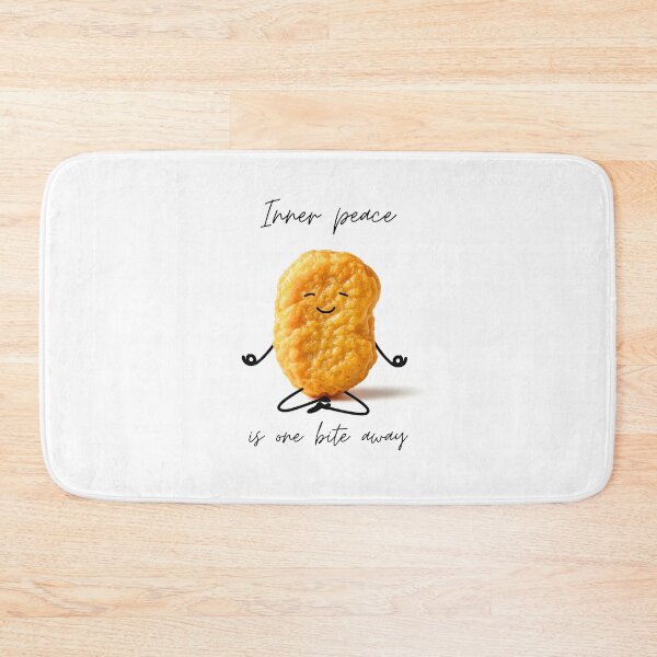 Item preview, Inner peace is one bite away... funny chicken nugget design designed and sold by Kaczorek-Shop.