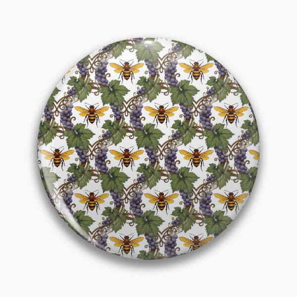 Item preview, Arkansan State Honey Bee And Grape Vine Pattern Design designed and sold by taiche.