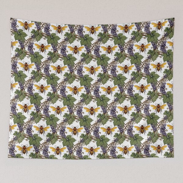 Item preview, Arkansan State Honey Bee And Grape Vine Pattern Design designed and sold by taiche.