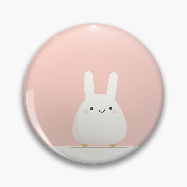 Item preview, Adorable Minimalist White Rabbit Illustration designed and sold by GoldenTealArts.