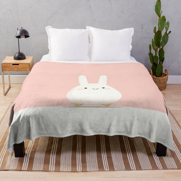 Item preview, Adorable Minimalist White Rabbit Illustration designed and sold by GoldenTealArts.