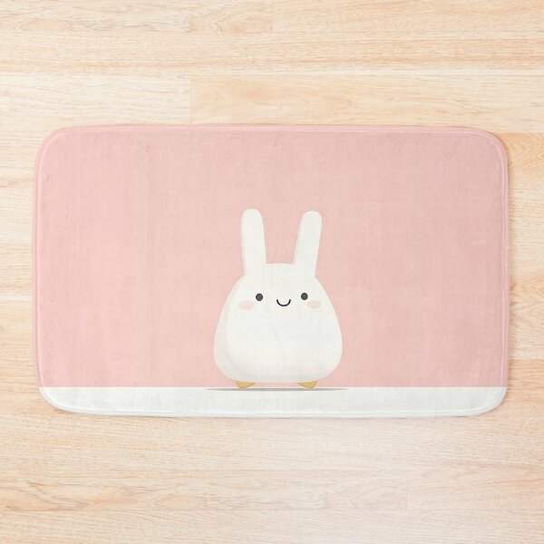 Item preview, Adorable Minimalist White Rabbit Illustration designed and sold by GoldenTealArts.