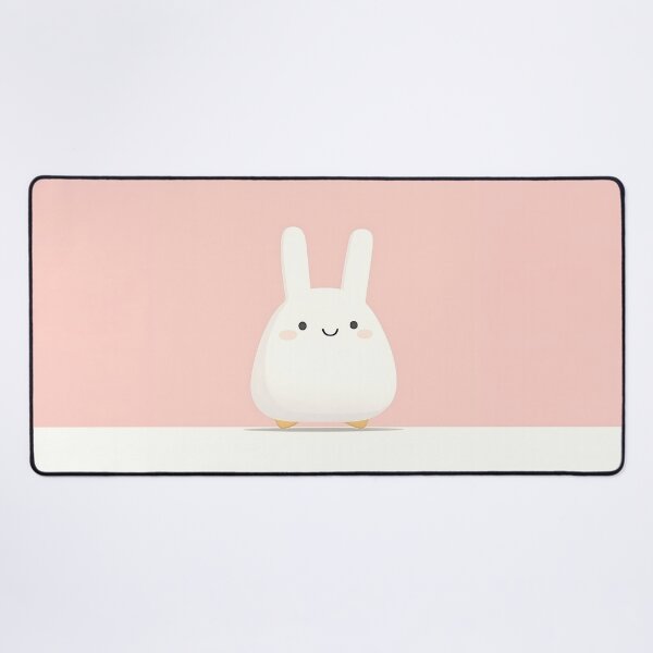 Item preview, Adorable Minimalist White Rabbit Illustration designed and sold by GoldenTealArts.