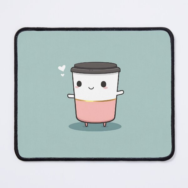 Item preview, Happy Coffee Cup Character Illustration designed and sold by GoldenTealArts.