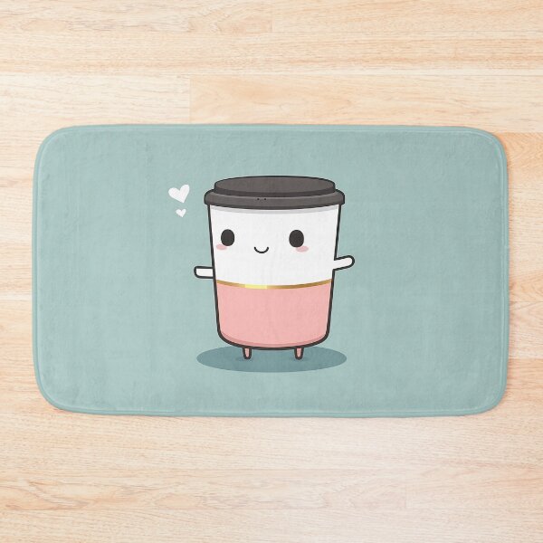 Item preview, Happy Coffee Cup Character Illustration designed and sold by GoldenTealArts.