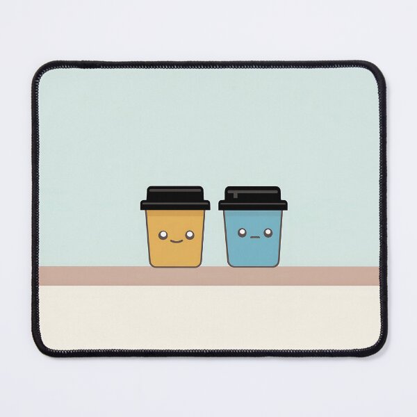 Item preview, Smiling Coffee Cups Illustration designed and sold by GoldenTealArts.