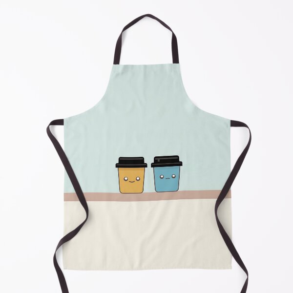 Item preview, Smiling Coffee Cups Illustration designed and sold by GoldenTealArts.
