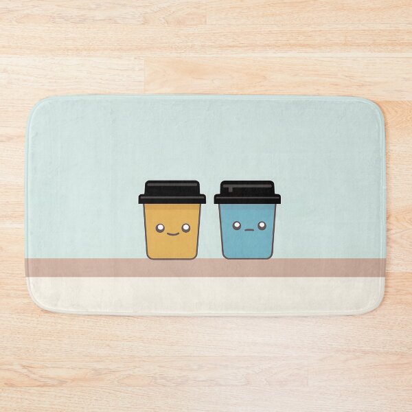 Item preview, Smiling Coffee Cups Illustration designed and sold by GoldenTealArts.