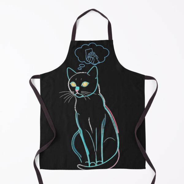 Aperçu de l'œuvre Cat thinking ?? créée et vendue par MeowLoka ⭐⭐⭐⭐.