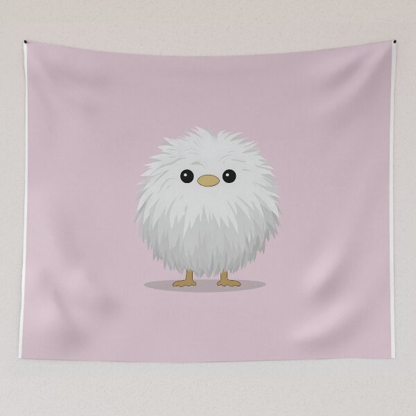 Item preview, Cute Minimalist White Bird Illustration designed and sold by GoldenTealArts.