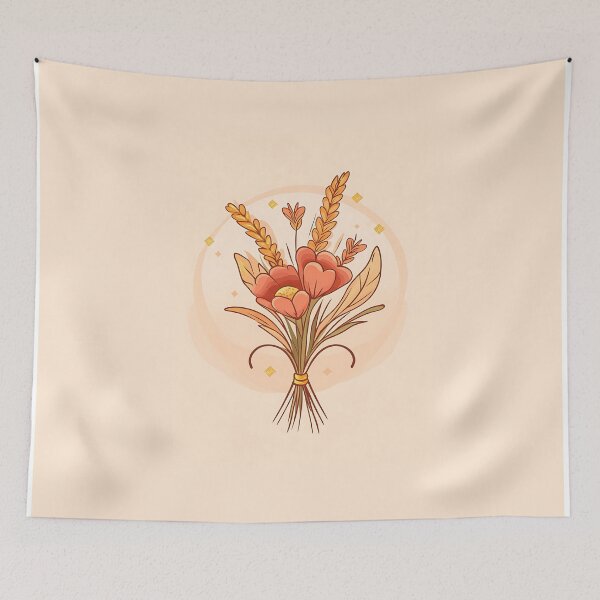 Item preview, Harvest Season Bouquet Logo Design designed and sold by GoldenTealArts.