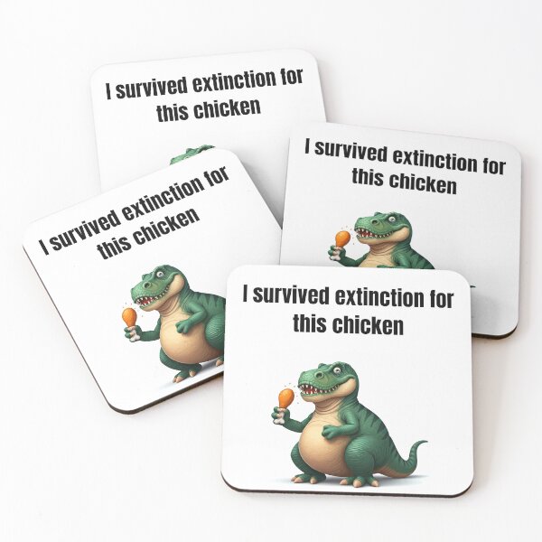Item preview, I survived extintion for this chicken designed and sold by Kaczorek-Shop.