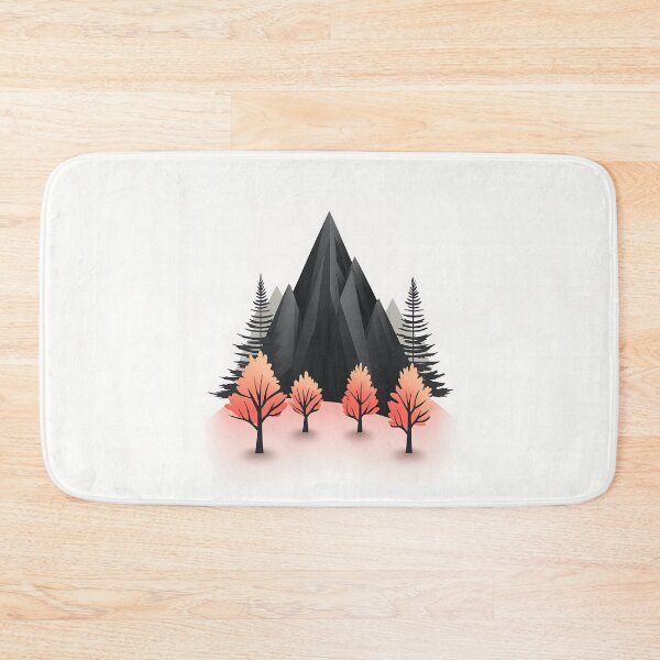 Item preview, Black Mountain Minimalist Logo Vector designed and sold by GoldenTealArts.