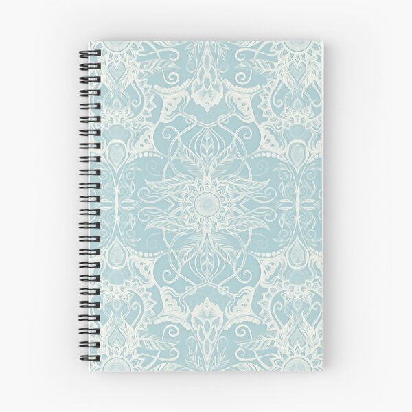 Item preview, Floral Pattern in Duck Egg Blue & Cream designed and sold by micklyn.