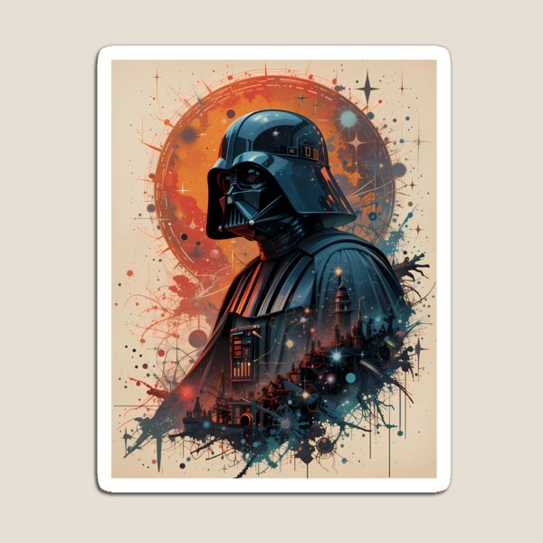 Item preview, Galactic Art Sci-Fi Villain Vader Star Wars designed and sold by ART ATTACK ZONE.