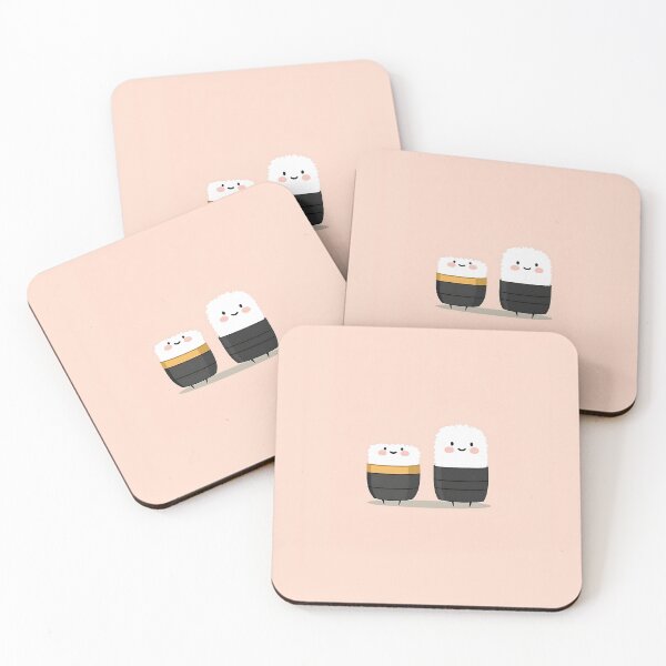 Item preview, Adorable Sushi Characters Illustration designed and sold by GoldenTealArts.