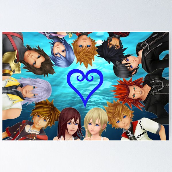 Vista previa del artículo con la obra «Kingdom Hearts Crew», diseñado y vendido por cerealforme.